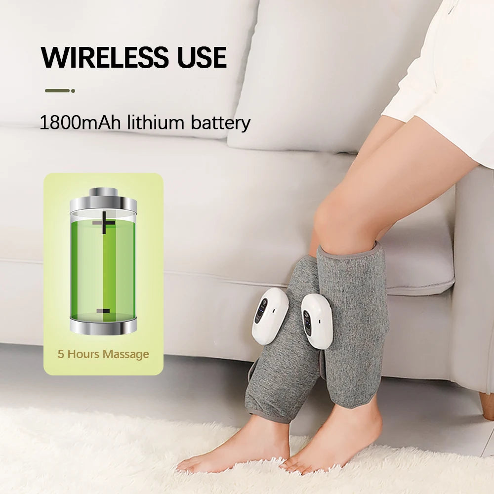 Legs Calf Massager Body Shape Fully Automatic Electric 3-modes Air Pressure Airbag Leggings Relieve Muscle Soreness USB Charging