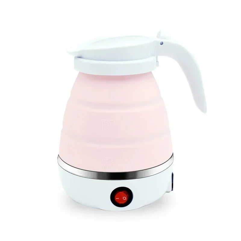 Mini Electric Kettle Foldable Kettle Silicone  Portable Teapot Water Heater Outdoor Travel Home Tea Pot Water Kettle 0.6L 600W