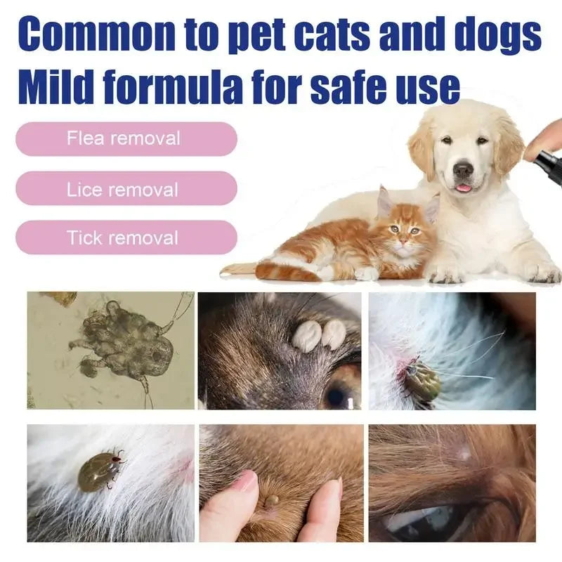 Pet Dog Cat Anti Flea Drops