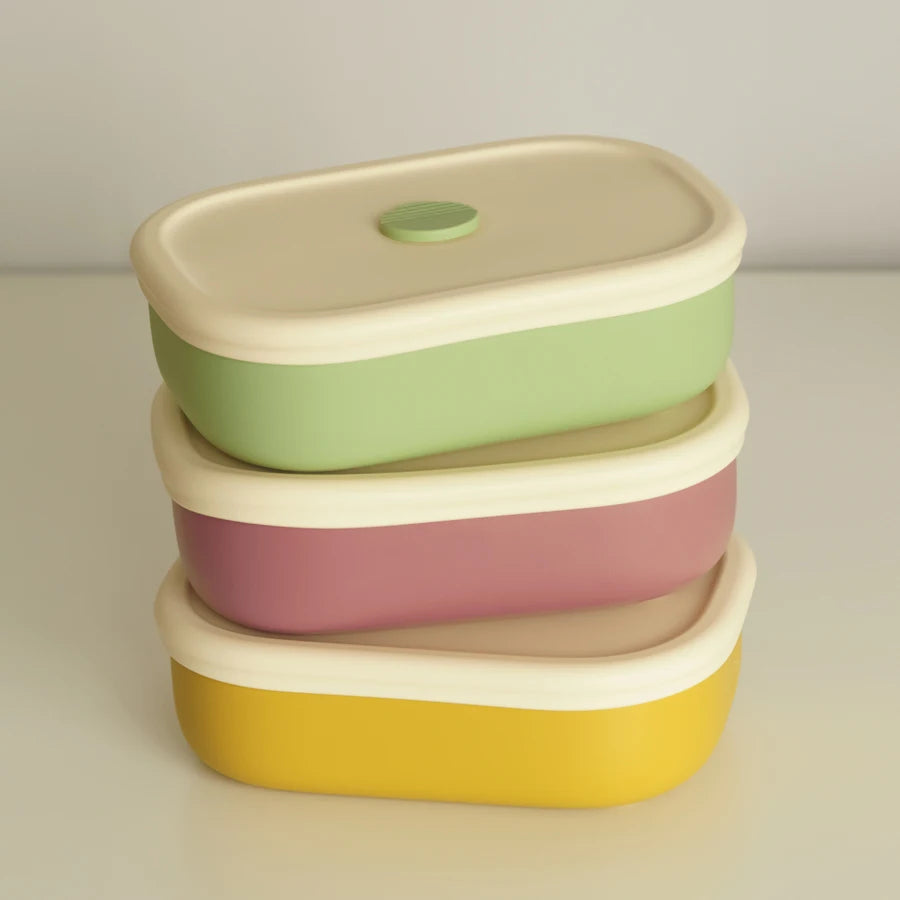 New Portable Lunch Box Food Grade Dishes Tableware Children Bento Box Leakproof Microwavable Feeding Bowl Baby Accessories