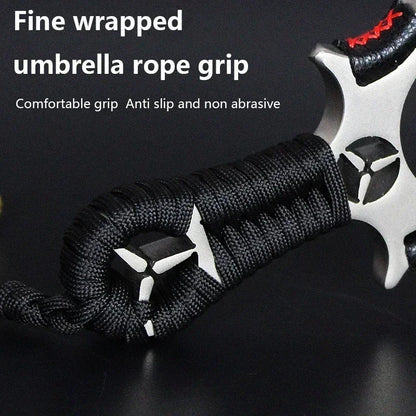 Laser Slingshot Alloy Outdoor Fast Pressure Slingshot Rubber Band Laser and Level Powerful Slingshot Hunting Accessories