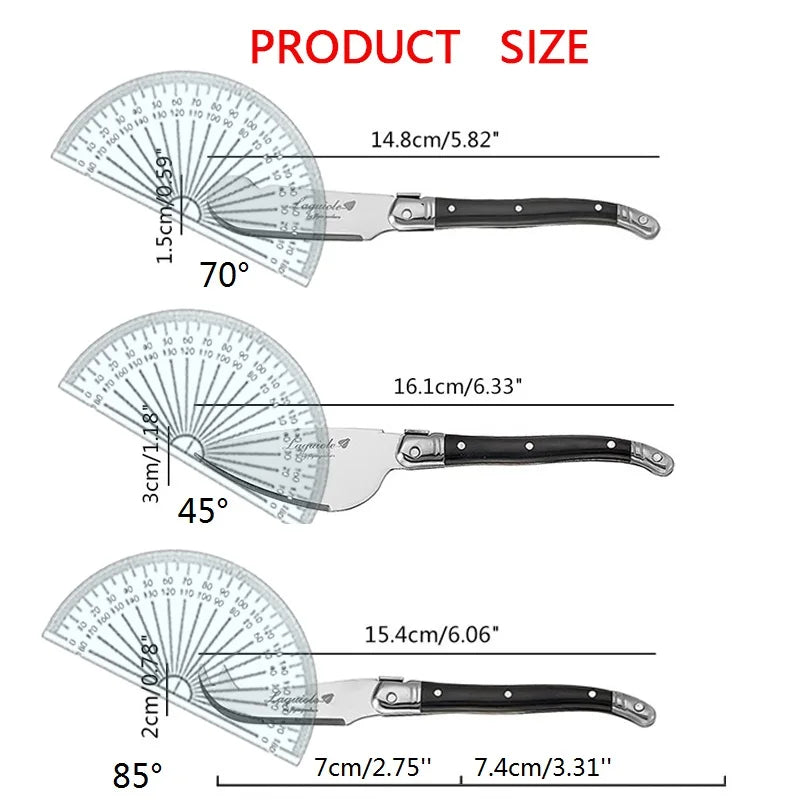 3pcs Laguiole Cheese Tool set Black Butter Spreader Sandwich Jam Knife Small Cheese Slicer  Scraper Cutter Kids Child Cutlery