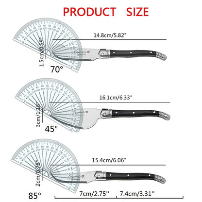 3pcs Laguiole Cheese Tool set Black Butter Spreader Sandwich Jam Knife Small Cheese Slicer  Scraper Cutter Kids Child Cutlery