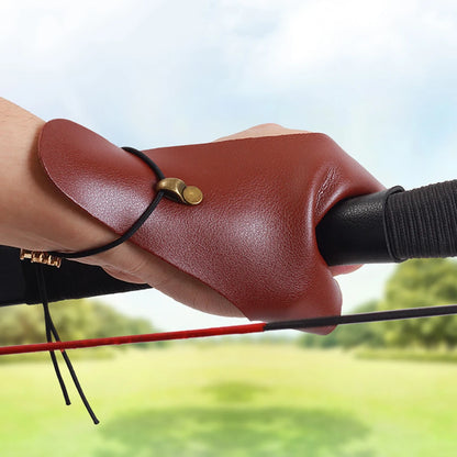 1pc Two Fingers Bracer  Arrow Traditional Sports Protective Guard Archery Glove Hunting Shooting Accessory
