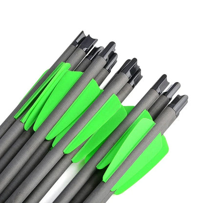 12/24 7.5" 15" Archery Carbon Arrows Spine 400 Crossbow Shooting Arrows Bolts Fit Crossbow Mini Bow Hunting Accessories SHARROW