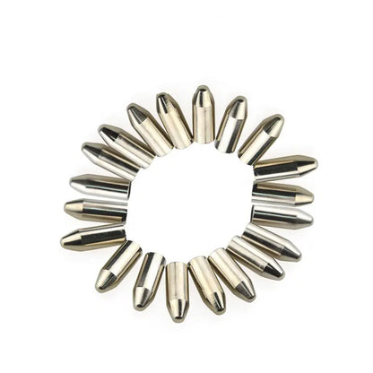12/24/50pcs Archery Arrowhead Stainless Steel Target Point Tips OD 8mm ID 7mm Hunting Arrow Accessory