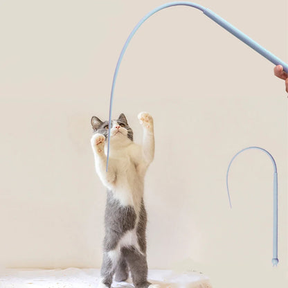 Silicone Cat Teaser Stick