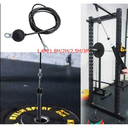 100kg Gym Steel Wire Rope 1.4/1.8/2/2.5M 1pc Perfect Accessory Weight Cable DIY Durable Fitness Pulley Hot Sale
