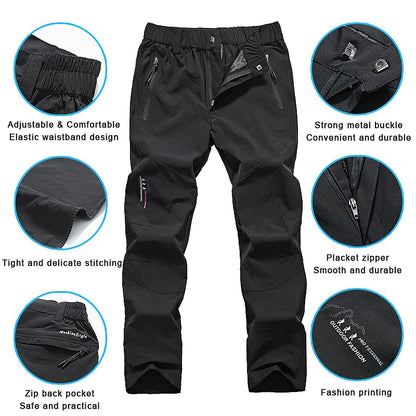 LNGXO Quick Dry Hiking Pants Women Men Outdoor Running Camping Climbing Waterproof Mountain Trousers Stretch Lightweight Pants