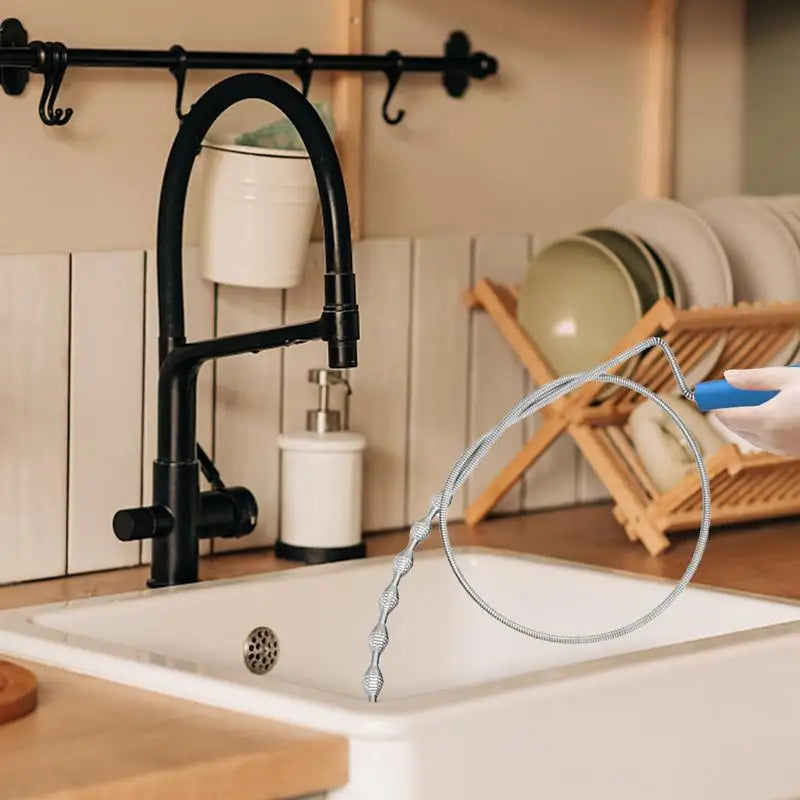 Sewer Dredging Tools Bendable Sewer Dredging Tools Sewer Cleaning Equipment For Bathroom Sewers Floor Drains Toilets Washbasin