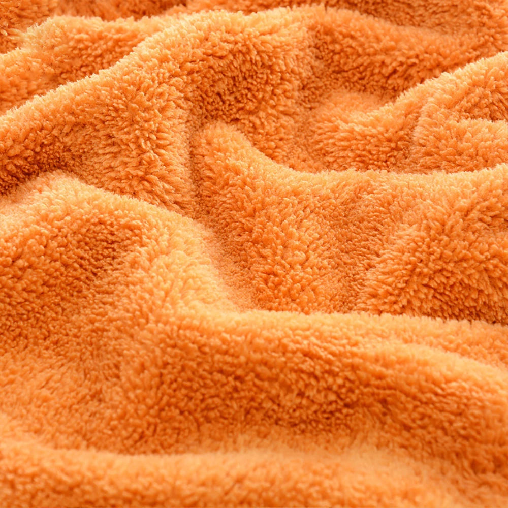 Coral Fleece Hand Towel Hanging Absorbent Towel Thickened Kitchen Towel Cleaning Cloth Dish Towel Non-Stick Oil Cleaning Cloths
