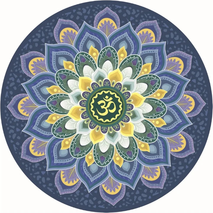 Custom Non-slip Round Meditation Suede Yoga Mat Large Round suede yoga round mat