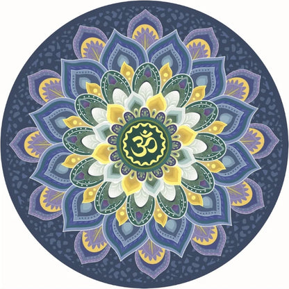 Custom Non-slip Round Meditation Suede Yoga Mat Large Round suede yoga round mat