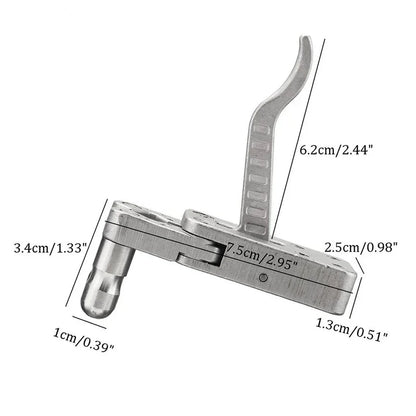 Outdoor Stainless Steel Catapult Trigger Release Device Wristband Shooting Bow Tools Slingshot Accessories
