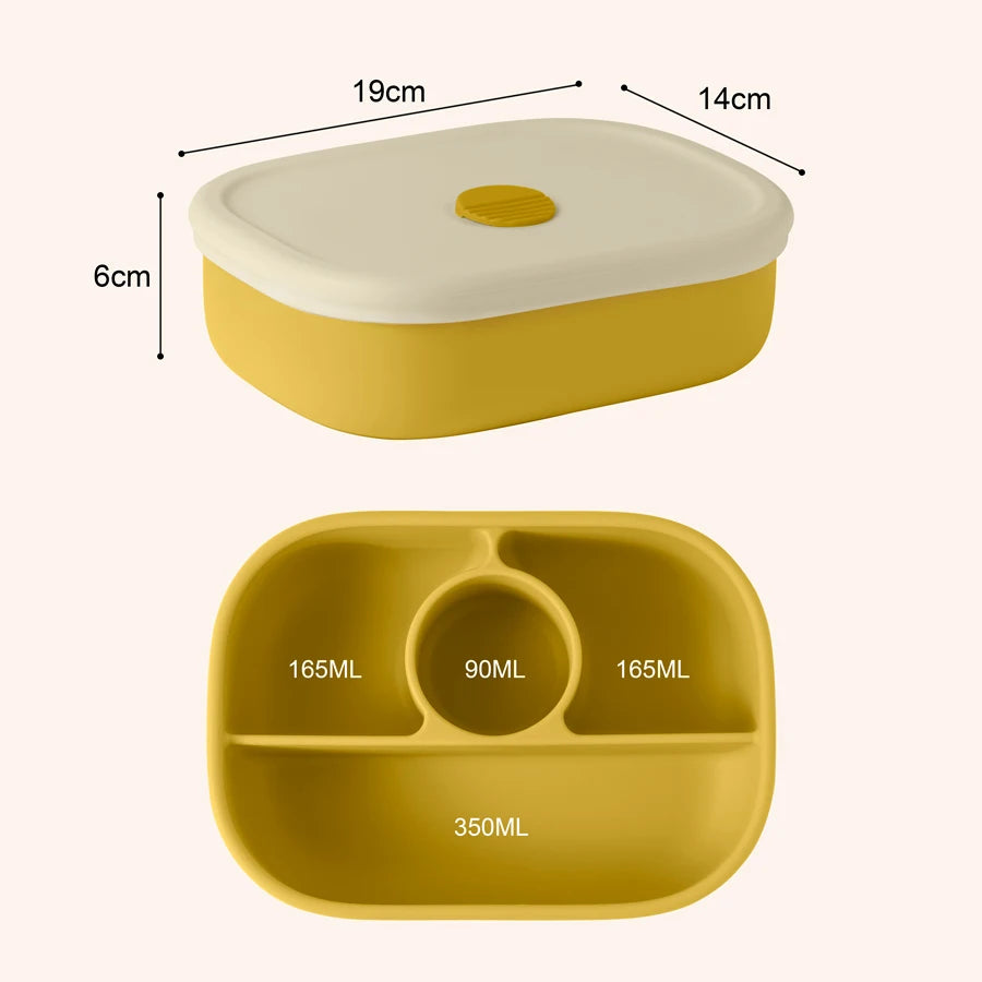 New Portable Lunch Box Food Grade Dishes Tableware Children Bento Box Leakproof Microwavable Feeding Bowl Baby Accessories