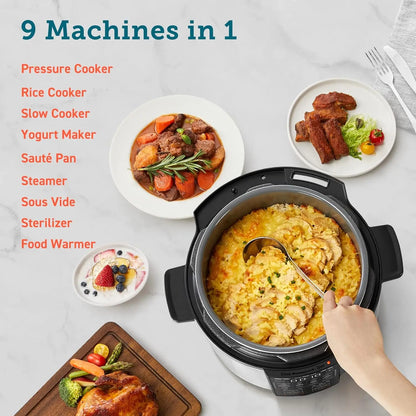 COSORI Electric Pressure Cooker 6 Quart, 9-in-1 Instant Multi Cooker, 13 Presets, Rice Slow Cooker,Stainless Steel