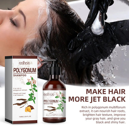 EELHOE Natural Shampoo Dandruff Remover Strengthening Hair Moisturizing Black Hair Growth Anti Baldness Thickening Hair Shampoo