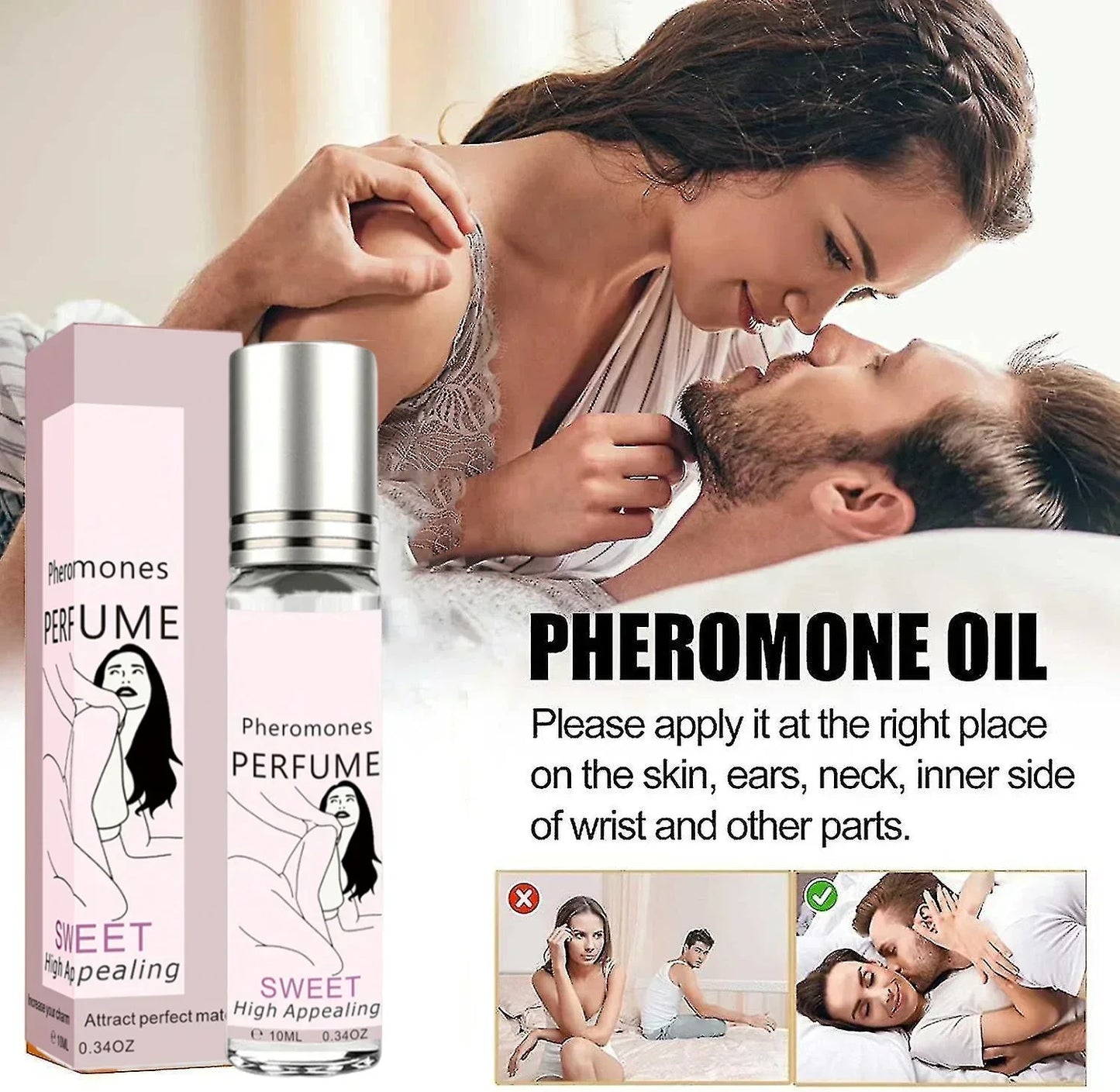 Portable Sex Flirting Perfume Essential Oil Long-lasting Fragrance Pheromone Perfume