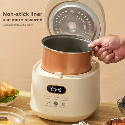 110V/220V Electric Rice Cooker 1-3 People Multi Cooker Non-Stick Pot Smart Mechanical MultiCooker Steamed Rice Pot For Home 2L