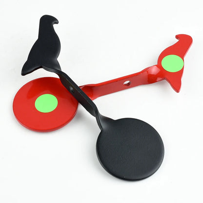 Shooting Metal Rotating Tree Target Outdoor Slingsshots Air Gun Steel Twisted Rotating Animal Simple Set Shooting Accessories