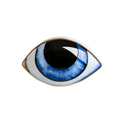 2024 New Ceramic Devil's Eye Figurine Home Decor Eye Ornament Sculpture Statue Study Room Abstract Decoration Gift Giving