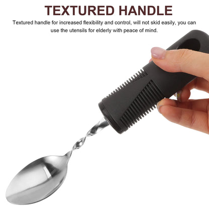 Disabled Cutlery Weighted Feeding Dinnerwares Elderly Adaptive Spoon Fork Tableware Eating Parkinsons Dinnerware