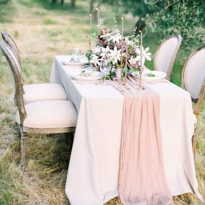 White Table Cloth Waterproof Anti Scratch Polyester Tablecloth Decorative Washable Fabric Table Cover Home Dining Buffet Party