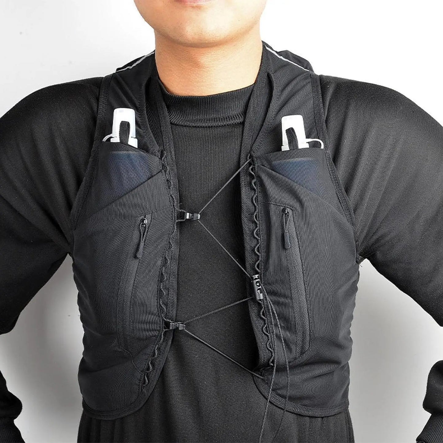Men Women Hydration Vest Hydration Pack Running Gear Daypack Runner Rucksack Sport Bag for Jogging Hiking Cycling Camping