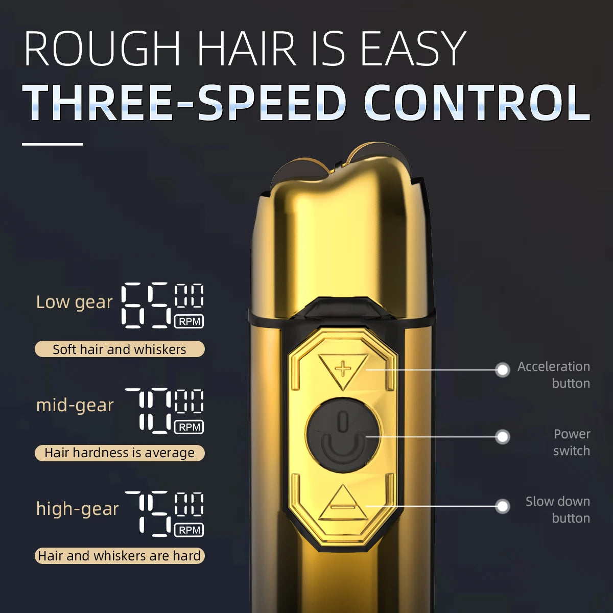 Kemei 7500 RPM Electric Shaver Professional Hair Beard Razor Rechargeable Beard Trimmer Shaving Cutting Machine for Men KM-TX10