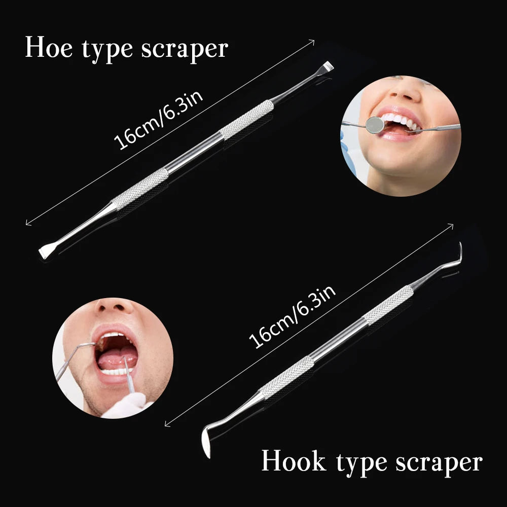 Dental Mirror Sickle Tartar Scaler Teeth Pick Spatula Dental Laboratory Equipment Dentist Gift Oral Care Tooth Cleaning Tools