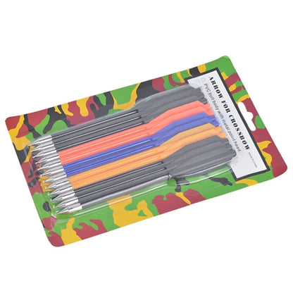 12/24Pcs 6.3In Plastic Tactic Hunting Arrows Crossbow Hunting Small Bolts Mix Color Arrow Archery Accessories