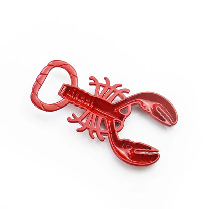 Lobster Corkscrew Bottle Opener Portable Metal Wine Beer Opening Kitchen  fun retro and versatile handicraft accessories