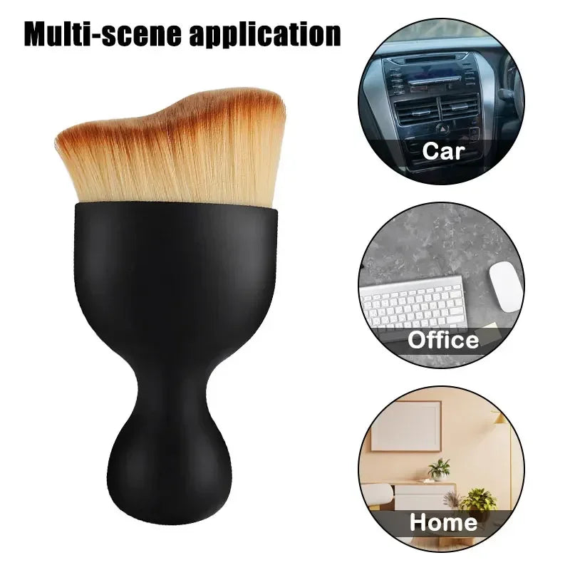 Car Interior Cleaning Brush with Casing Center Console Air Conditioning Outlet Detailing Brush Car Cleaning Tools Accessories
