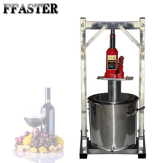 Manual Hydraulic Fruit Juicer/Hand Stainless Steel Grape Press Machine/Small Grape Wine Pressing Machine