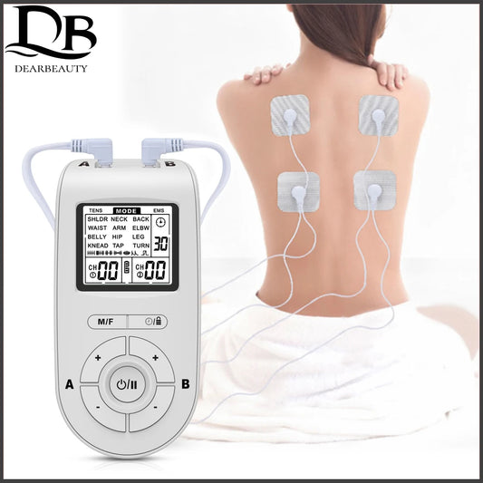 Therapy Massager Electric Muscle Stimulator Household 24 Modes 40 Gears Dual Pulse Dual Output Physiotherapy Device Portable