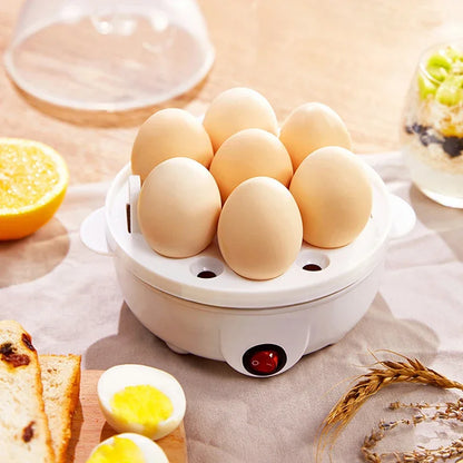 220V Multifunctional Electric Egg Boiler Single Layers Egg Cooker Mini Steamer Poacher Kitchen Cooking Breakfast Machine