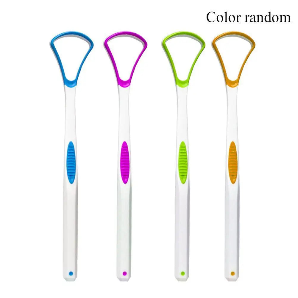 Plastic Tongue Cleaner Scraper Tounge Dental Care Hygiene 17.5*3.5CM Oral Mouth E2P2