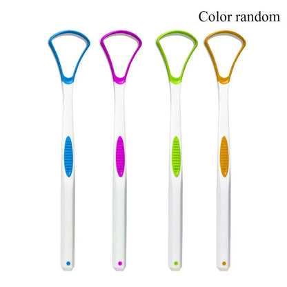 Plastic Tongue Cleaner Scraper Tounge Dental Care Hygiene 17.5*3.5CM Oral Mouth E2P2