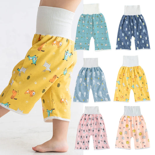 New Children Baby Diapers Skirt 2 In 1 Infant Pants Cloth Diapers Kids Nappy Shorts Skirt Leak-proof Sleeping Bed Potty Training