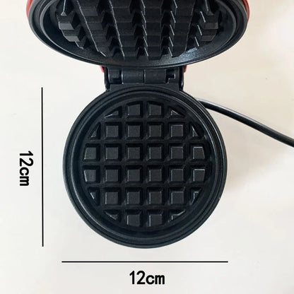 Mini Electric Waffles Maker Bubble Egg Cake Oven Eggette Machine Love Heart Shaped Double-Sided Heating Breakfast Waffle Molds
