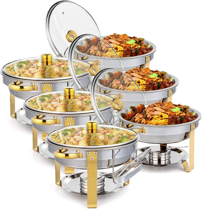 5QT 2-12 Packs Chafing Dish Buffet Set for Catering Event Party