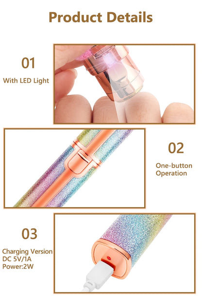 2 in 1 Electric Eyebrow Trimmer Makeup Painless Eye Brow Epilator Shaver Razors Portable Facial Hair Remover Lady depilator
