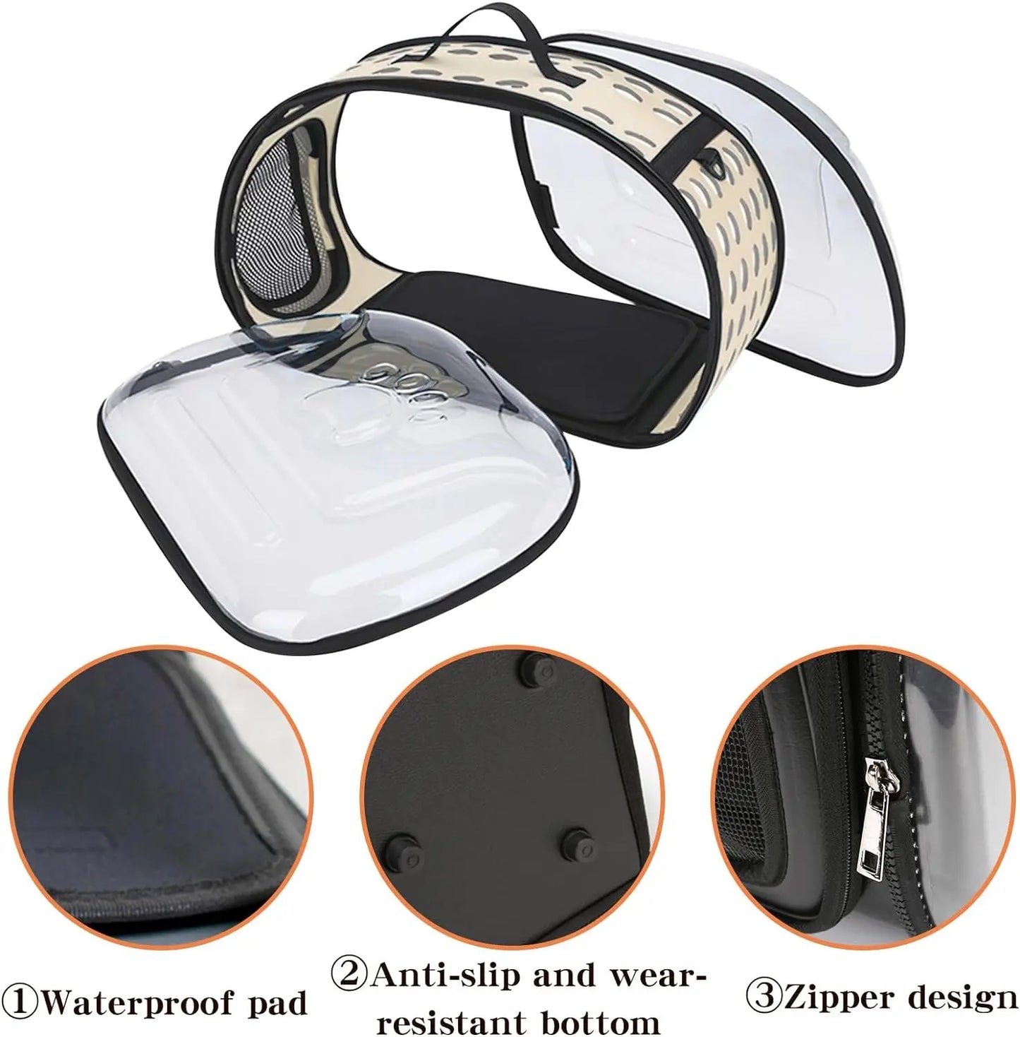 Transparent Foldable Pet Carrier