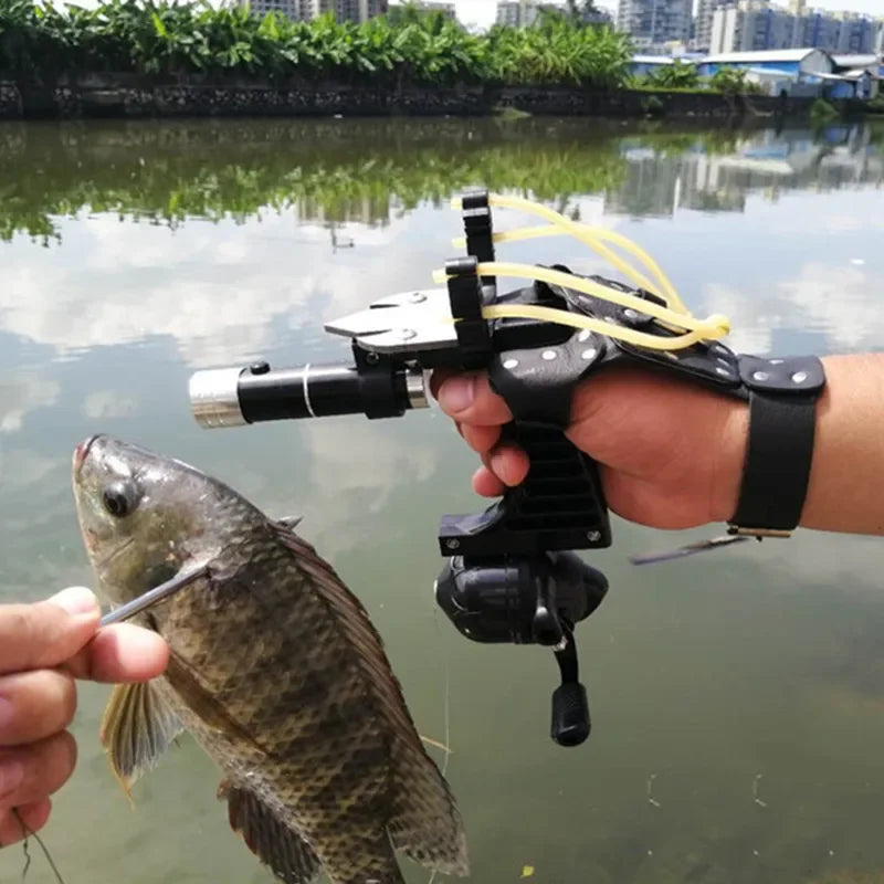 Professional Fishing Slingshot Set with Fishing Reel and Darts Catapult Used for Outdoor Sport Hunting Shooting Game Accessories