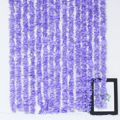 5PCS Wisteria Artificial Hanging Flower Vine for Arch Backdrop Decor Wedding Home Decoration Silk Wisteria String Fake Flower