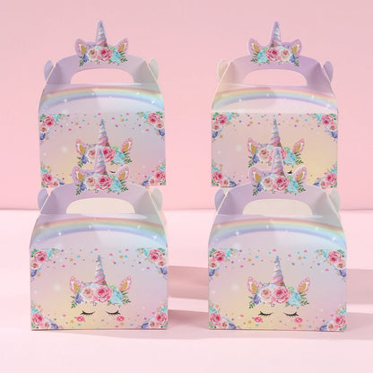 Rainbow Unicorn PE Tablecloth Happy Unicorn Theme Birthday Party Decorations Kids Favors Table Cover Girls Baby Shower Supplies