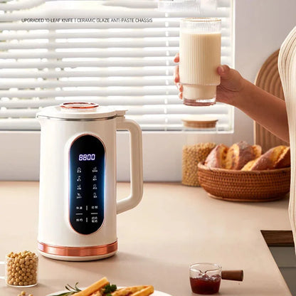 220V Mini SoyMilk Maker 1.5L Household Rice Paste Wall Breaking Blender Soybean Milk Machine Electric Juicer Kitchen Appliances