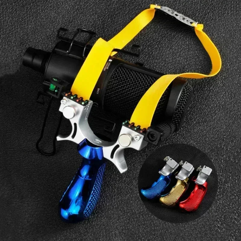 Laser Pointing Slingsshot 10 Style Precision Aiming Slingshot High Precision Sling Outdoor Hunting Shooting Accessories Caza