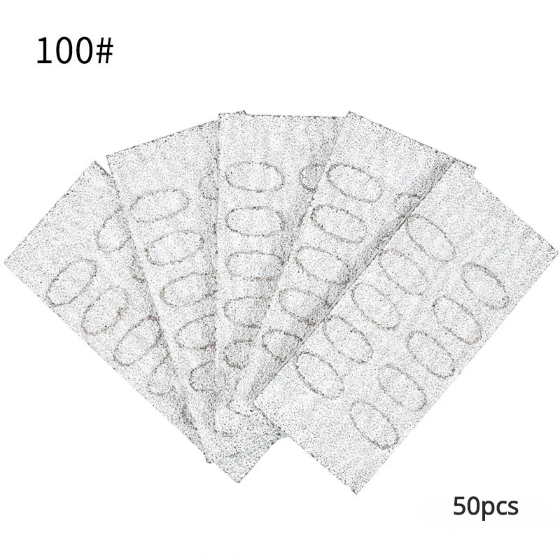 Nail Cuticle Pusher Self-adhesive Sand Flake File Trimming Nails Pre Polishing Sandpaper Set Manicure Treatment Tool