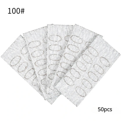 Nail Cuticle Pusher Self-adhesive Sand Flake File Trimming Nails Pre Polishing Sandpaper Set Manicure Treatment Tool